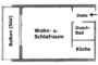 Klein aber fein mit top Anbindung! Zentrumsnahes Apartment mit Süd-Balkon, Keller u. Stellplatz - Grundriss